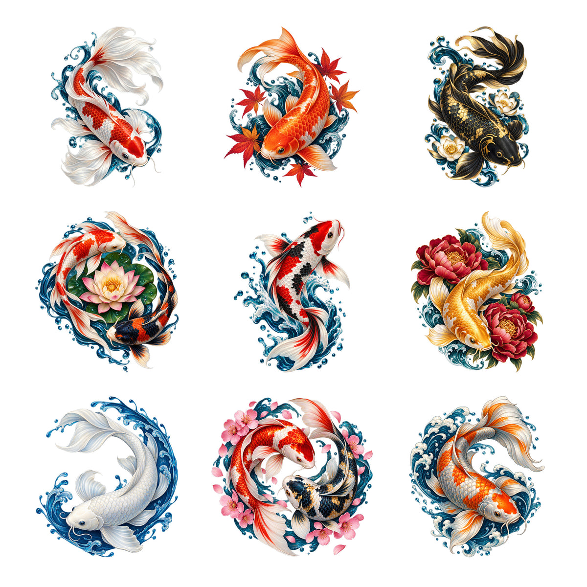 Koi Fish - Flowing Fortune — Complete assortment