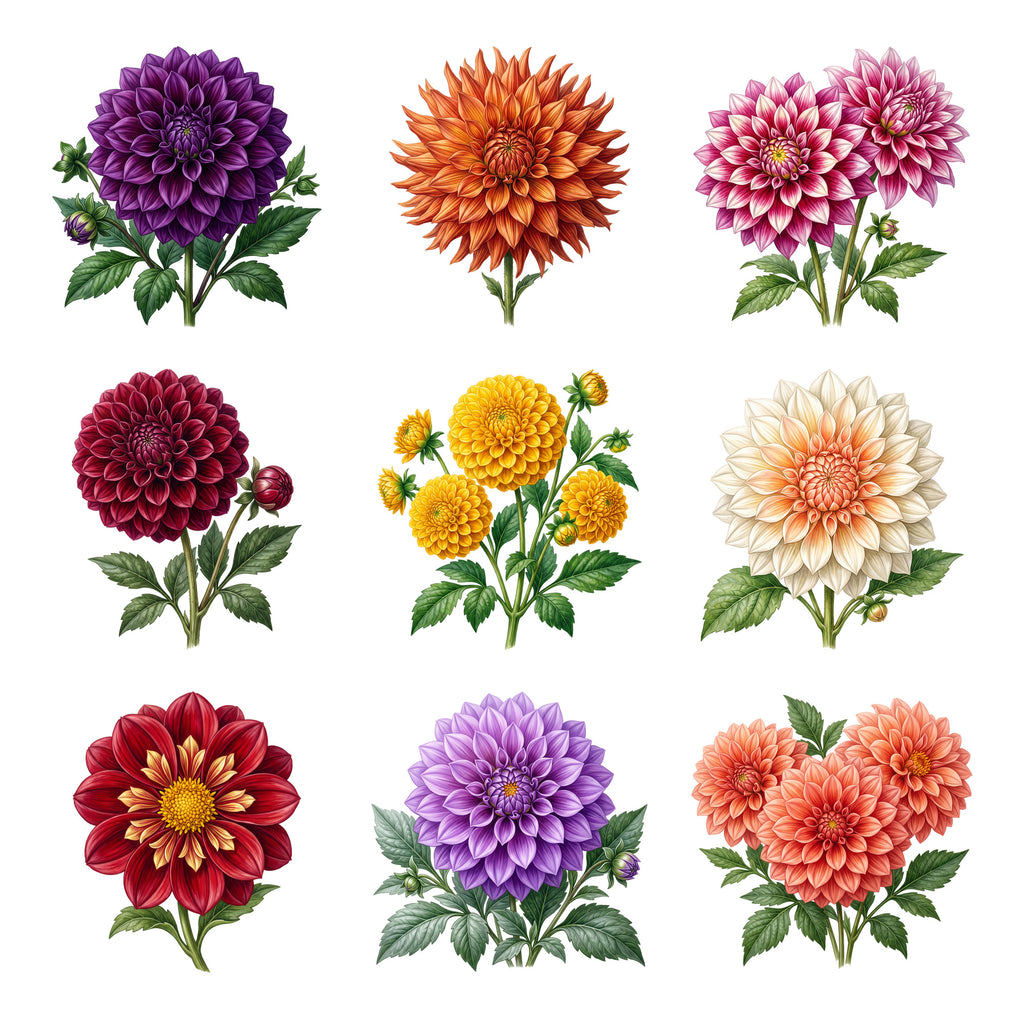 Dahlia Flowers — Complete assortment