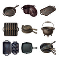 Cast Iron Cookware Collection — Complete assortment