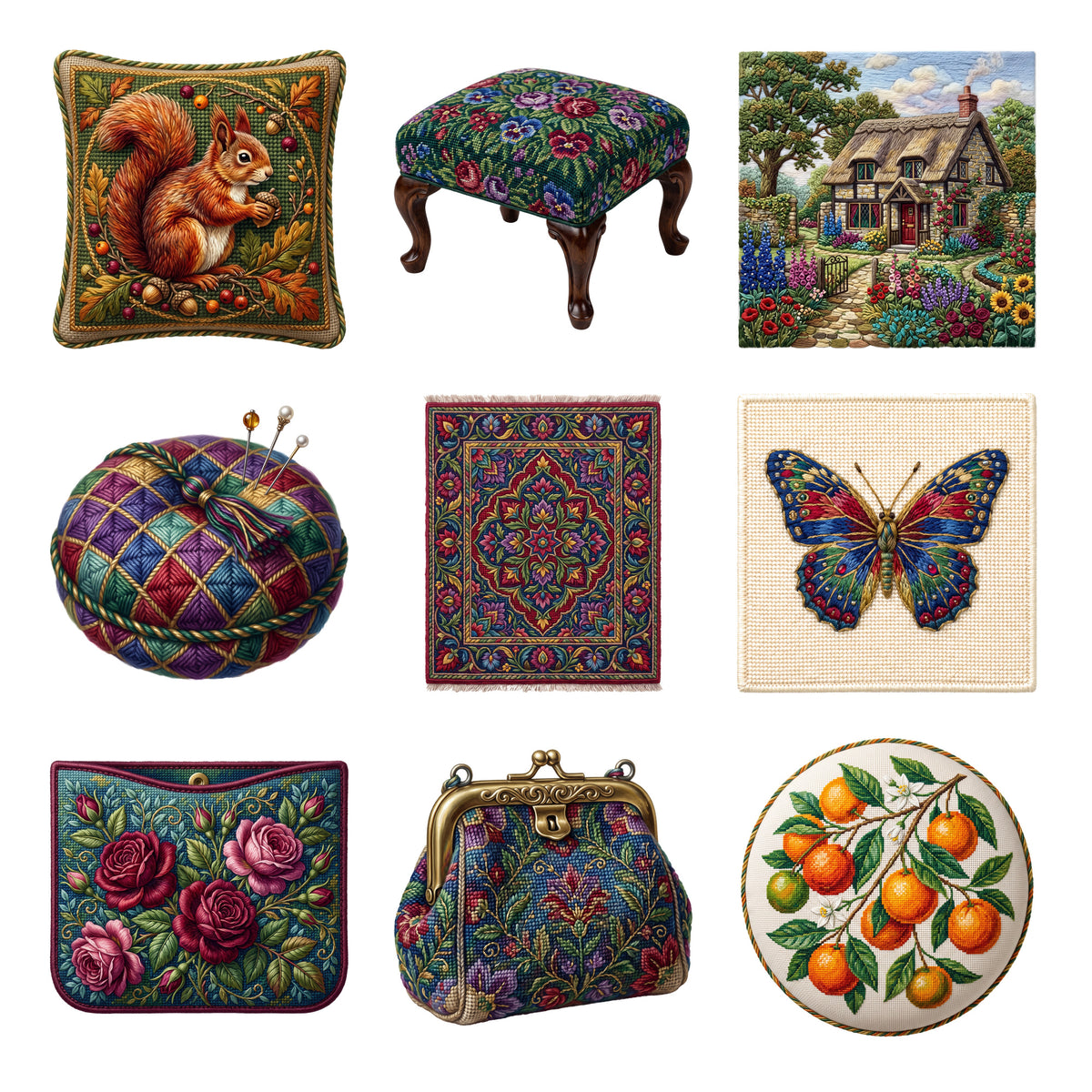 Needlepoint Miniatures — Complete assortment