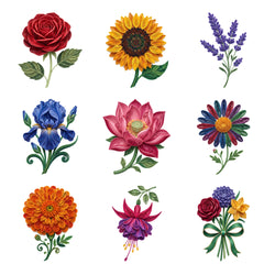Paper Quilling Flowers — Complete assortment