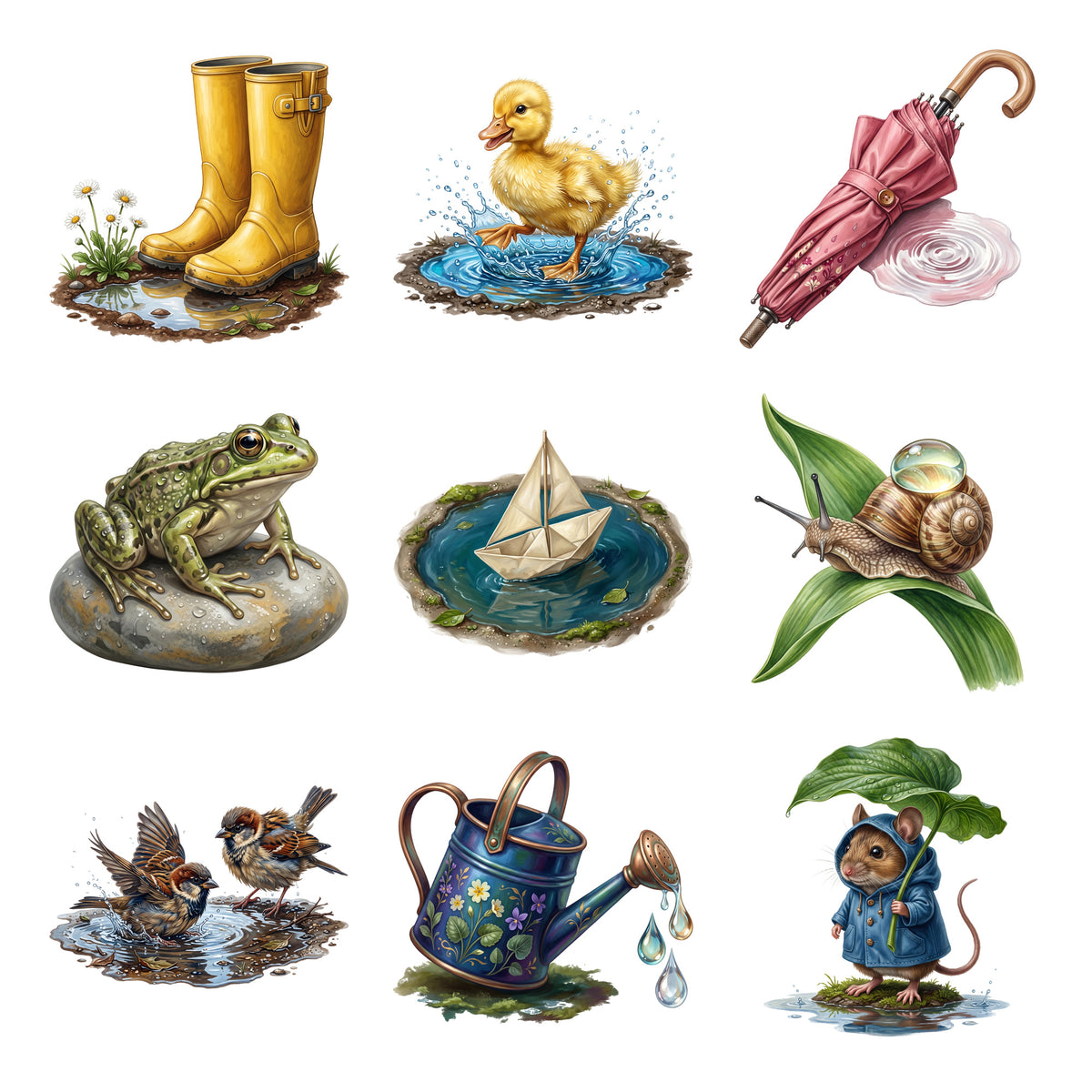 Spring Rain Puddles — Complete assortment
