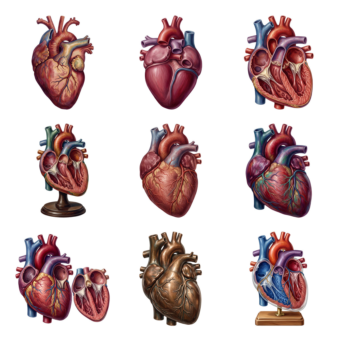 Anatomical Heart Studies — Complete assortment