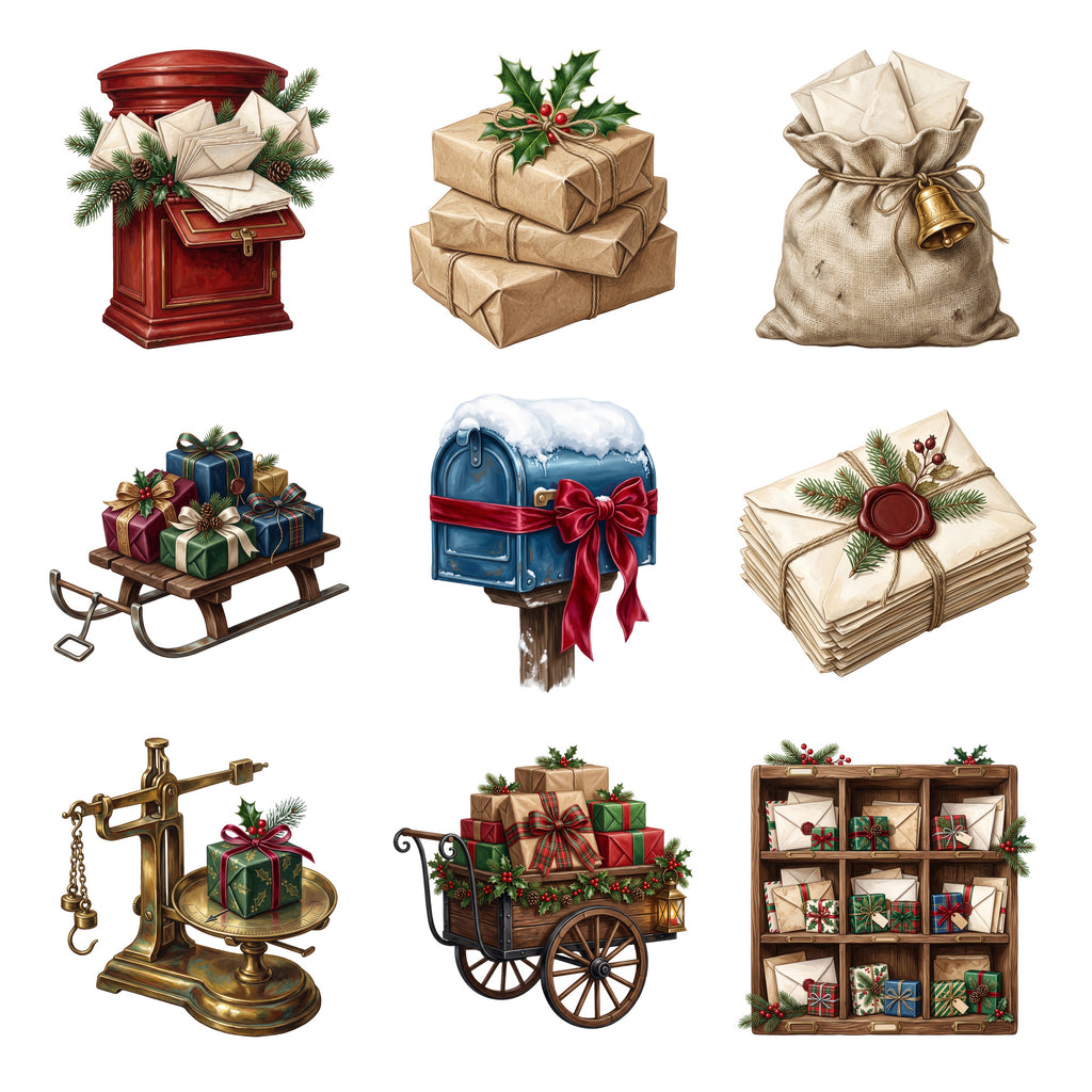 Christmas Mail and Parcels — Complete assortment