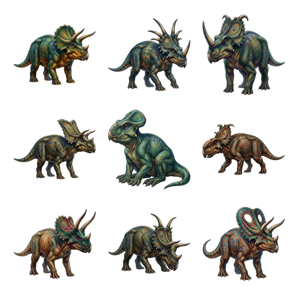 Ceratopsian Dinosaurs — Complete assortment
