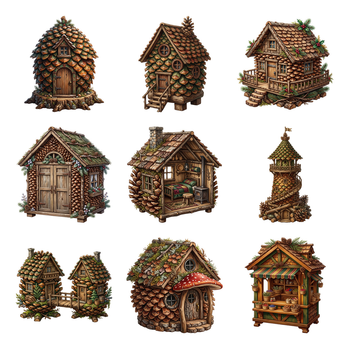 Pinecone Woodland Cabins — Complete assortment