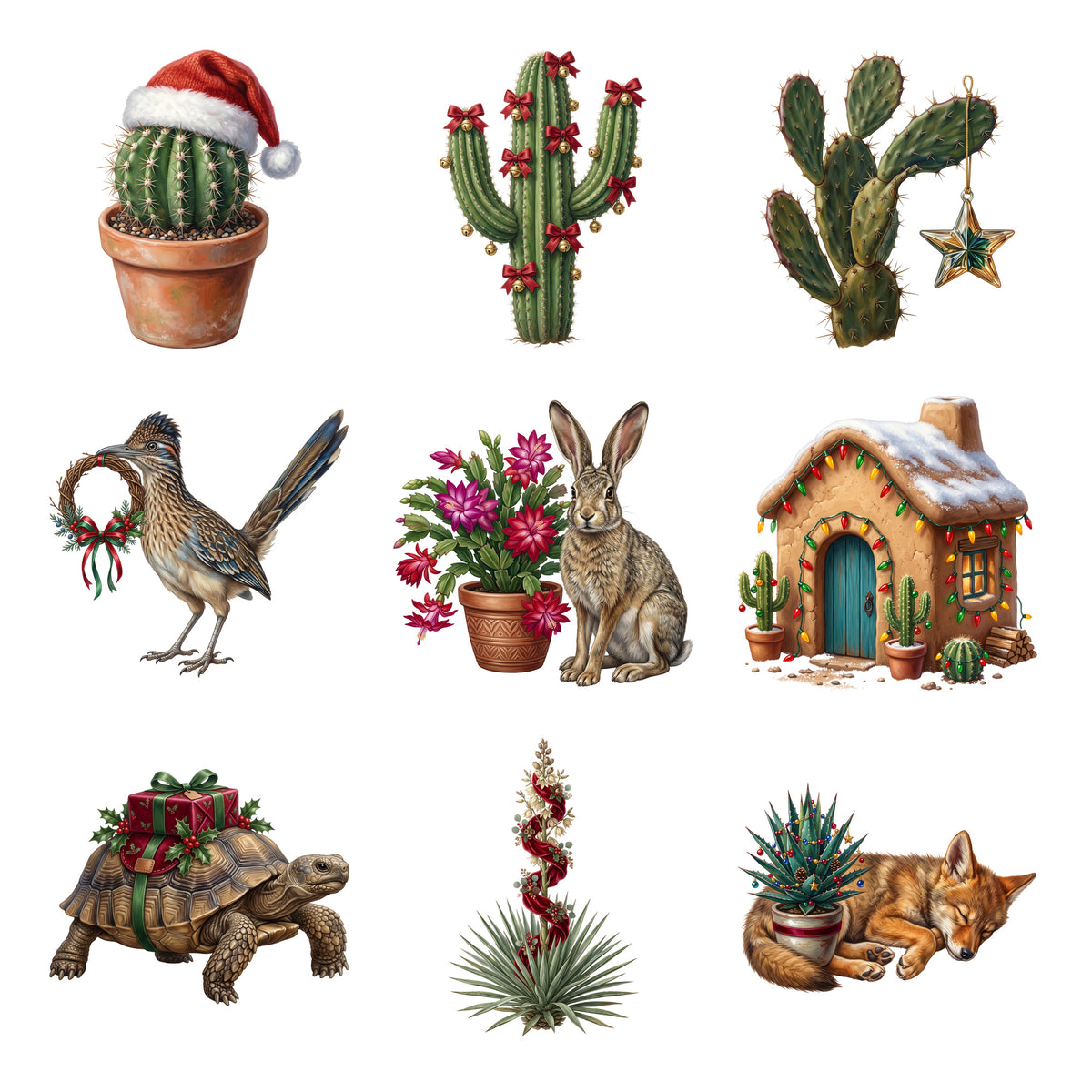 Desert Cactus Christmas — Complete assortment