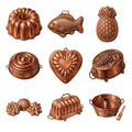 Copper Cooking Molds — Complete assortment