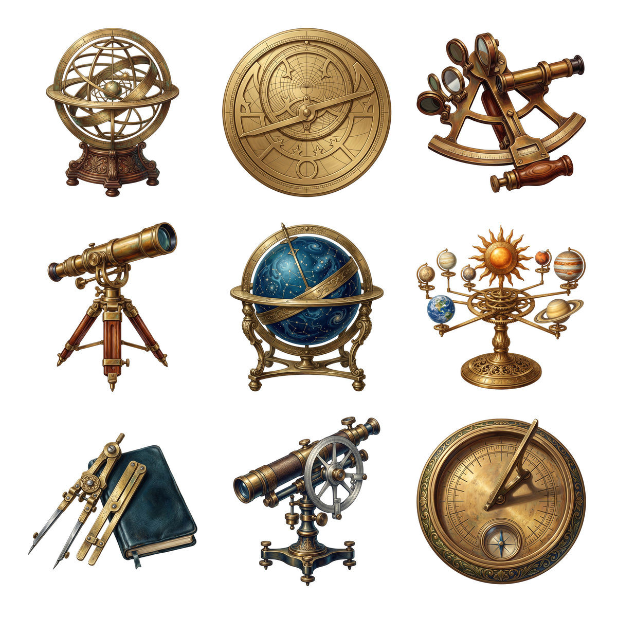 Astronomers Antique Instruments — Complete assortment