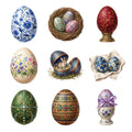 Easter Painted Eggs — Complete assortment