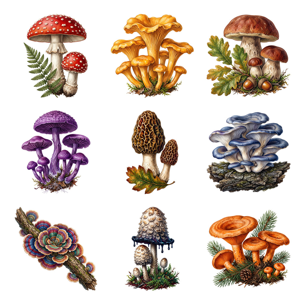 Woodland Mushrooms — Complete assortment