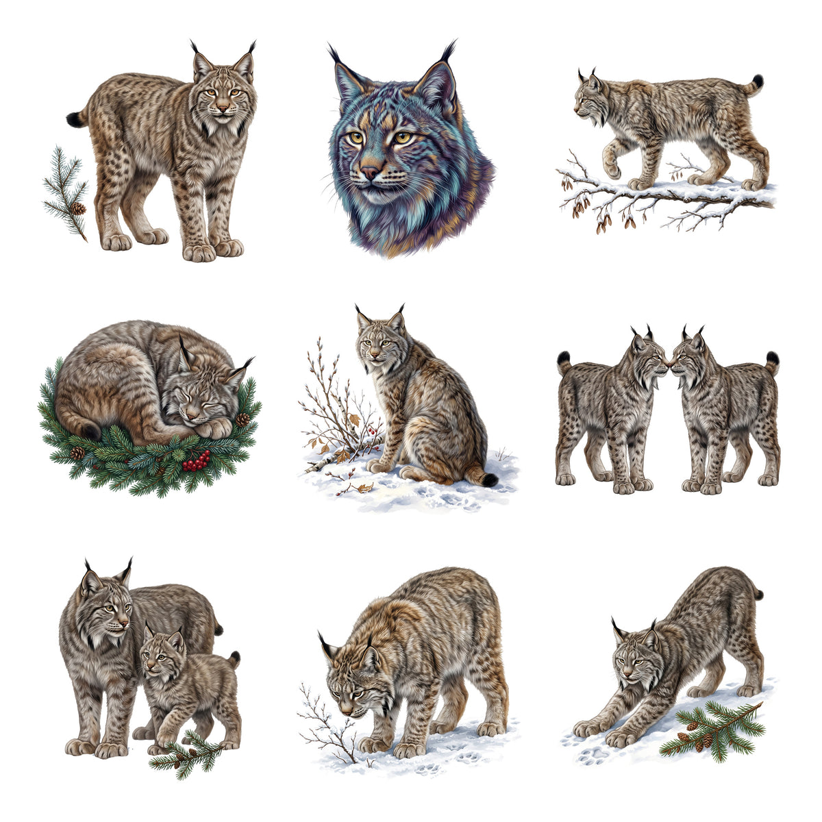 Lynx Snow Tracks — Complete assortment