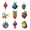 Glass Christmas Ornaments — Complete assortment