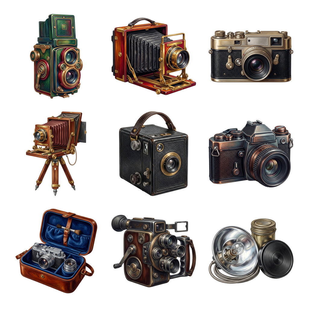 Vintage Cameras — Complete assortment