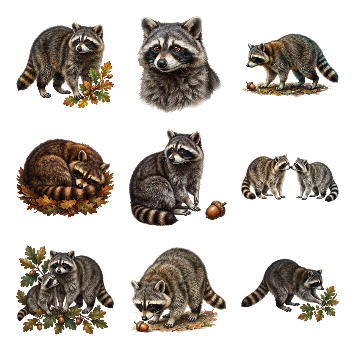 Raccoon Night Visitors — Complete assortment