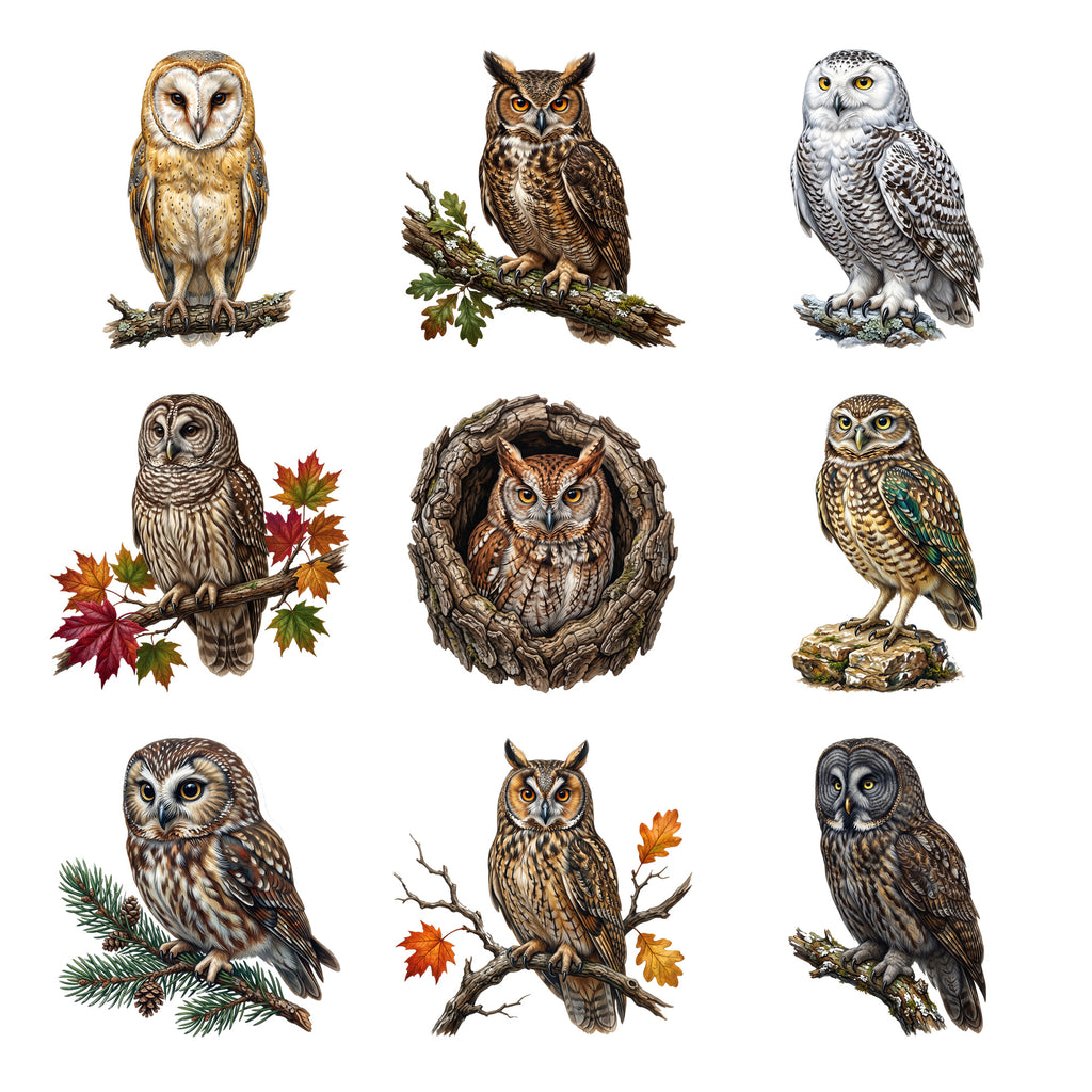 Woodland Owls — Complete assortment