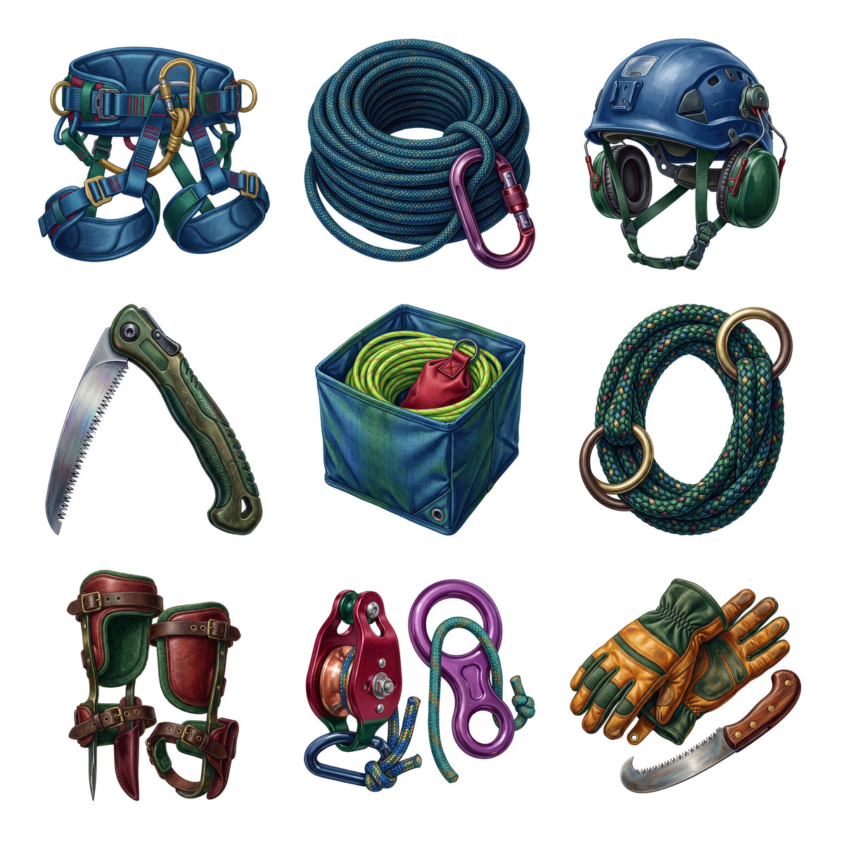 Arborist Climbing Gear — Complete assortment