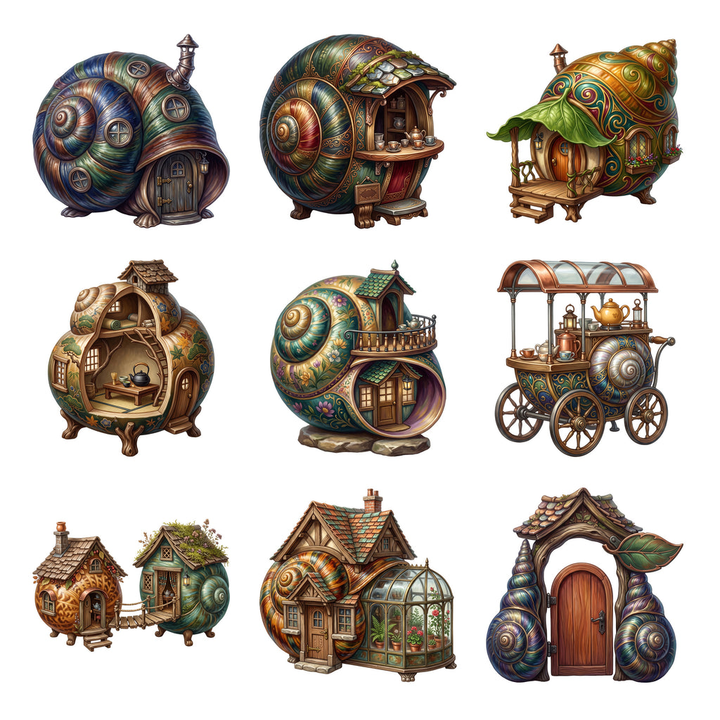 Snail Shell Tea Houses — Complete assortment