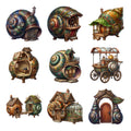 Snail Shell Tea Houses — Complete assortment