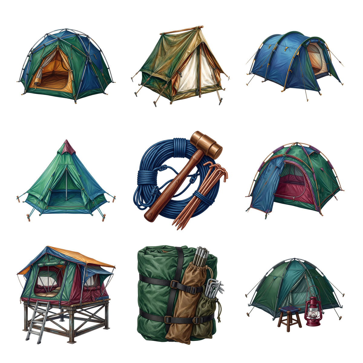 Tent Camping — Complete assortment