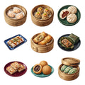 Dim Sum Baskets — Complete assortment
