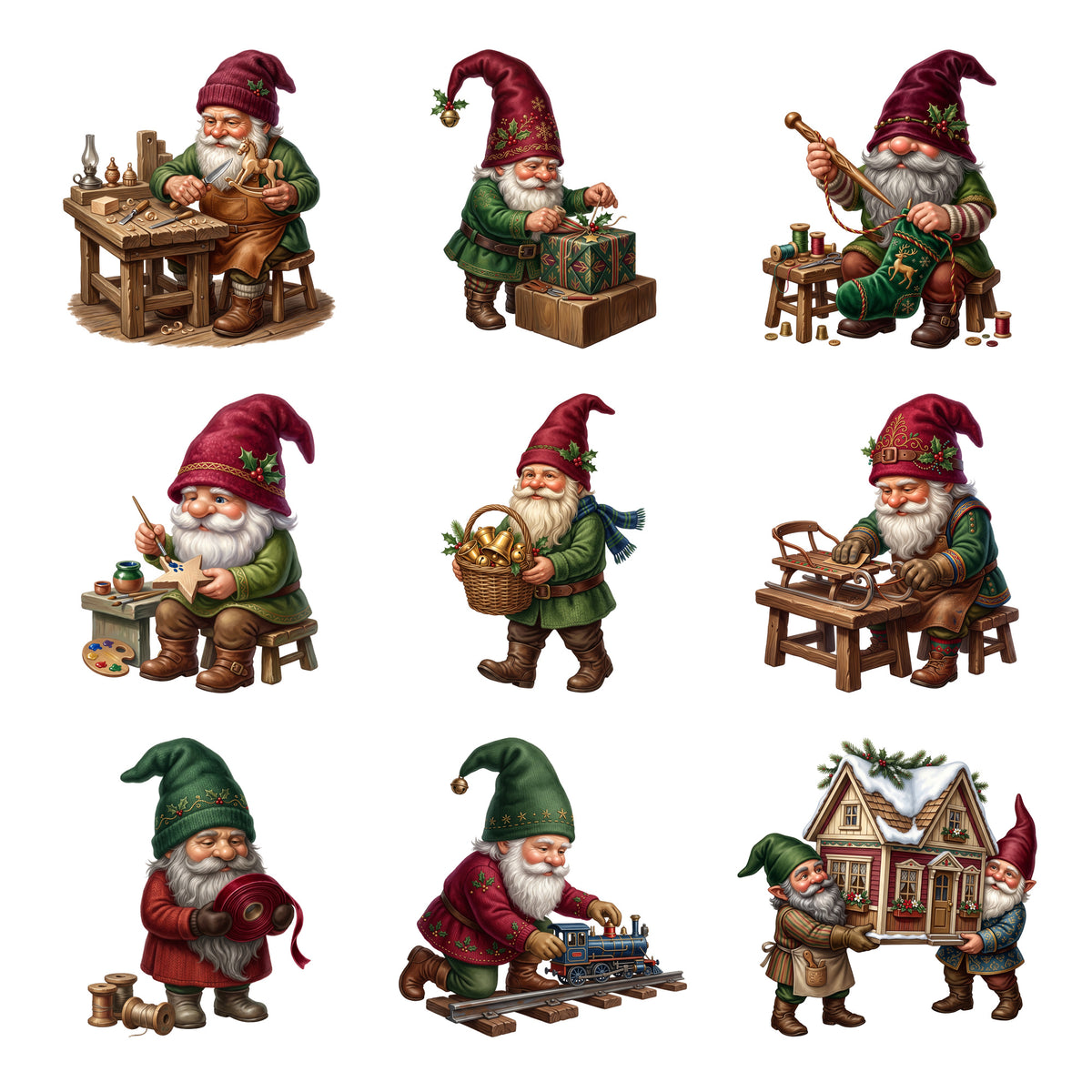Christmas Gnome Workshop — Complete assortment