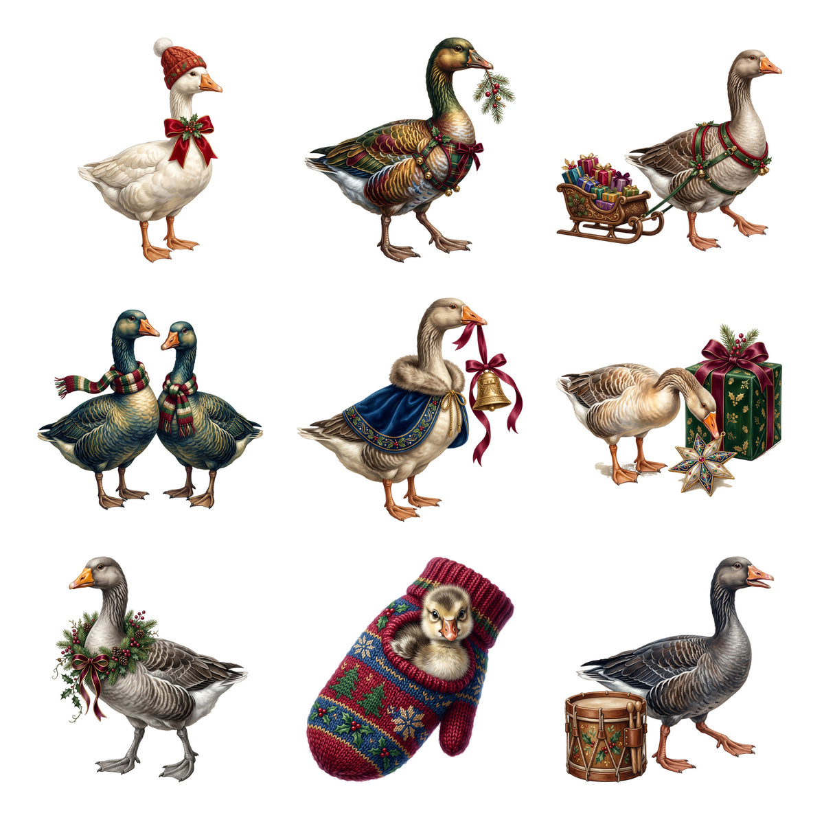 Christmas Goose Parade — Complete assortment