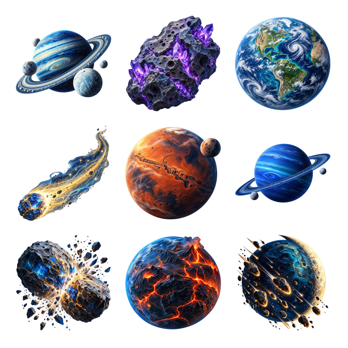 Asteroids and Planets — Complete assortment