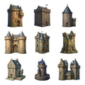 Scottish Castle Towers — Complete assortment