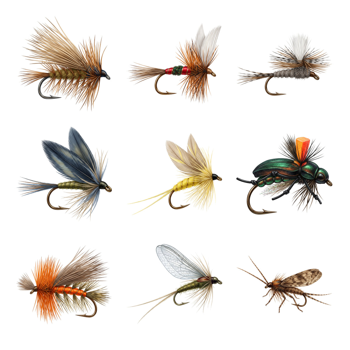 Dry Fly Collection — Complete assortment