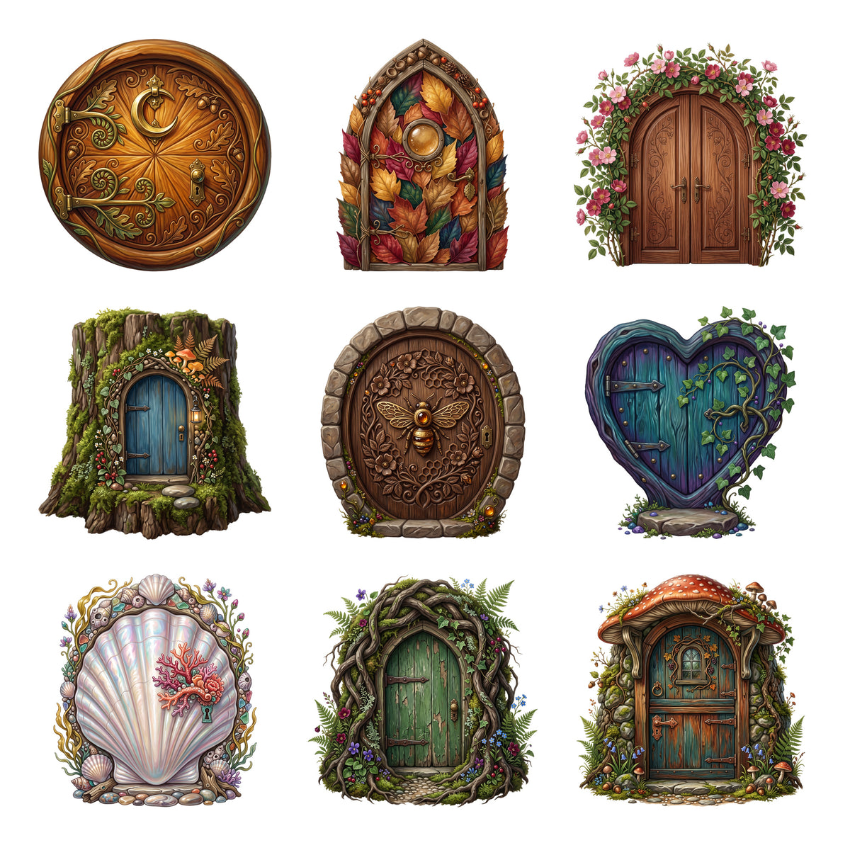 Fairy Cottage Doors — Complete assortment