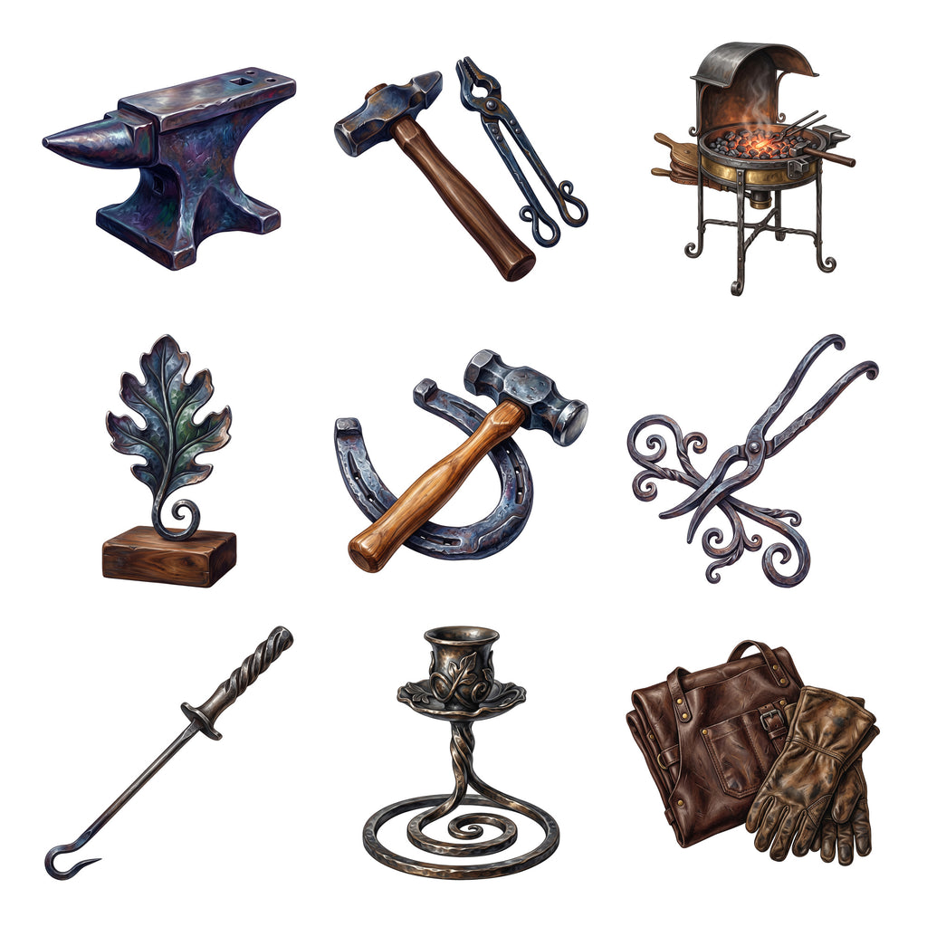Blacksmith Forge Tools — Complete assortment