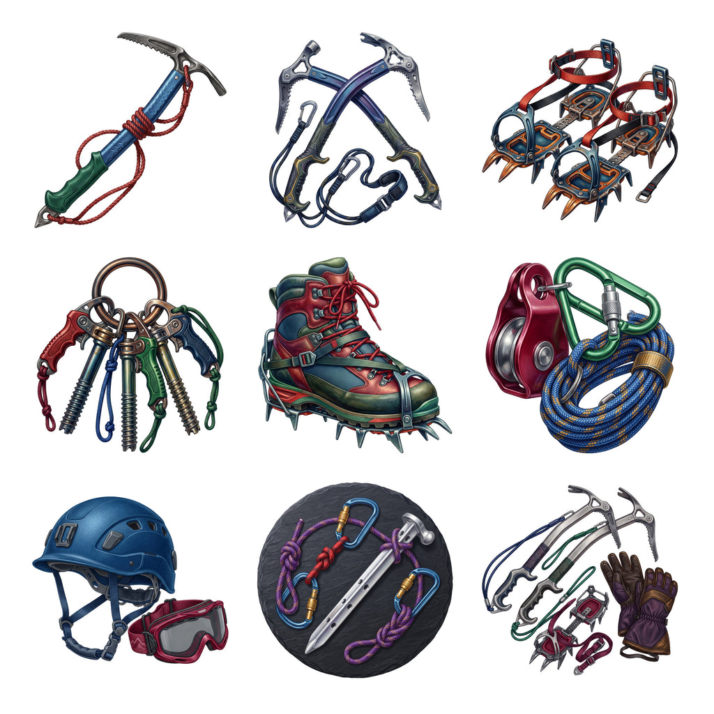 Mountaineering Ice Tools — Complete assortment