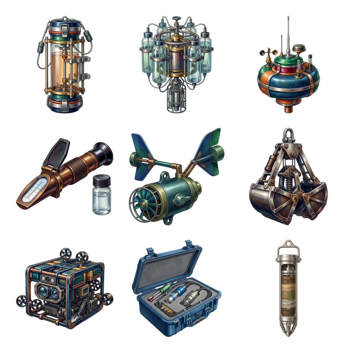Oceanography Research Gear — Complete assortment