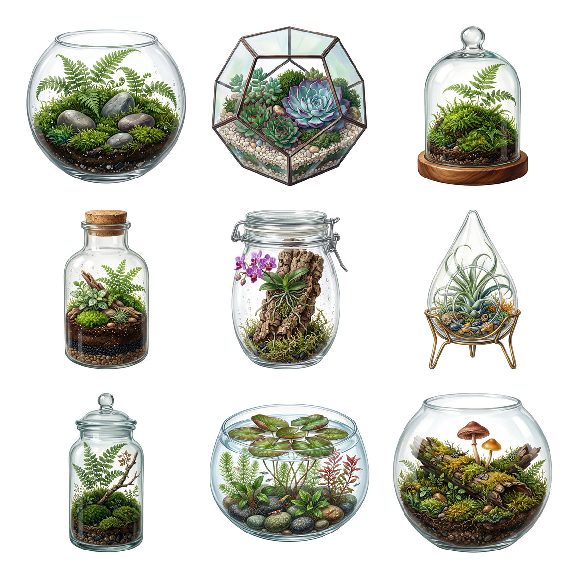 Terrarium Worlds — Complete assortment