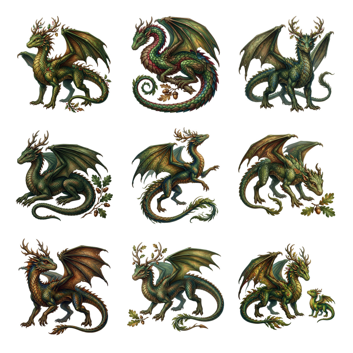 European Forest Dragons — Complete assortment