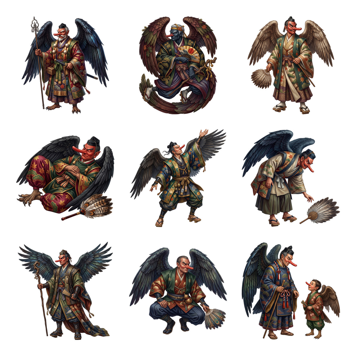 Tengu Mountain Guardians — Complete assortment