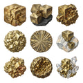 Pyrite Crystal Treasures — Complete assortment