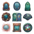 Underwater Palace Windows — Complete assortment