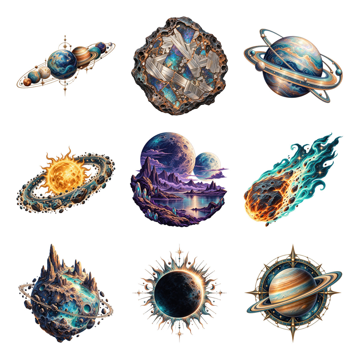 Asteroids and Planets — Complete assortment