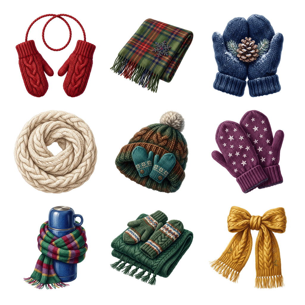 Winter Mittens and Scarves — Complete assortment