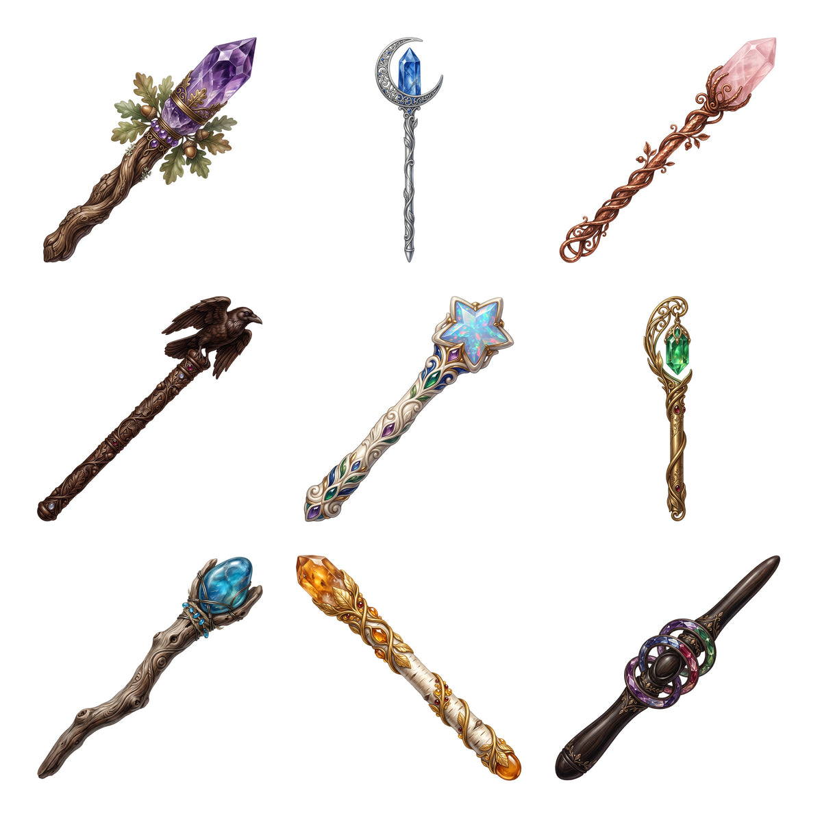 Crystal Magic Wands — Complete assortment