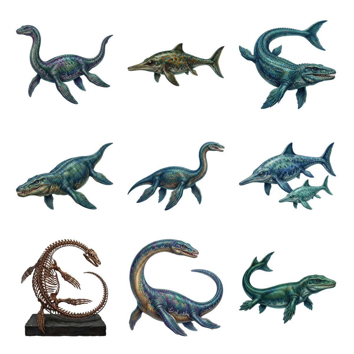 Prehistoric Marine Reptiles — Complete assortment