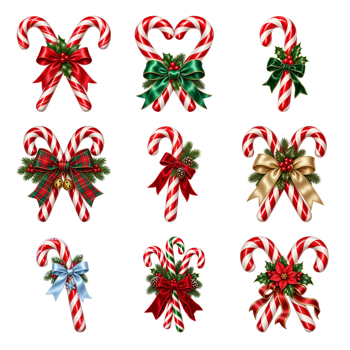 Christmas Candy Canes — Complete assortment
