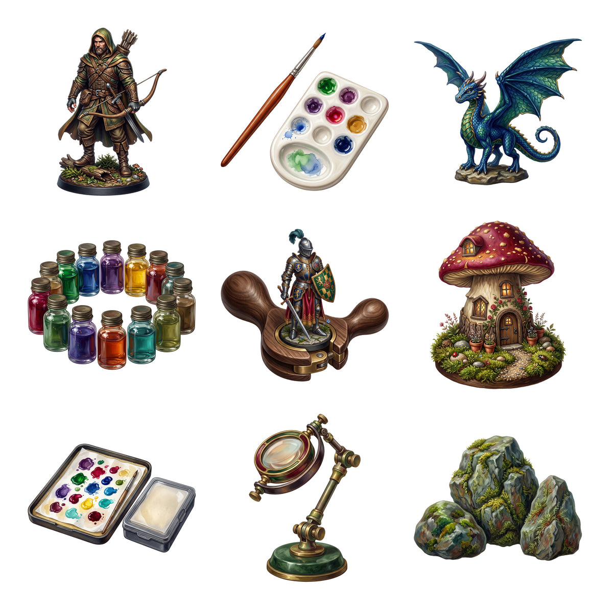 Miniature Painting Desk — Complete assortment