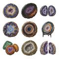 Agate Geode Slices — Complete assortment