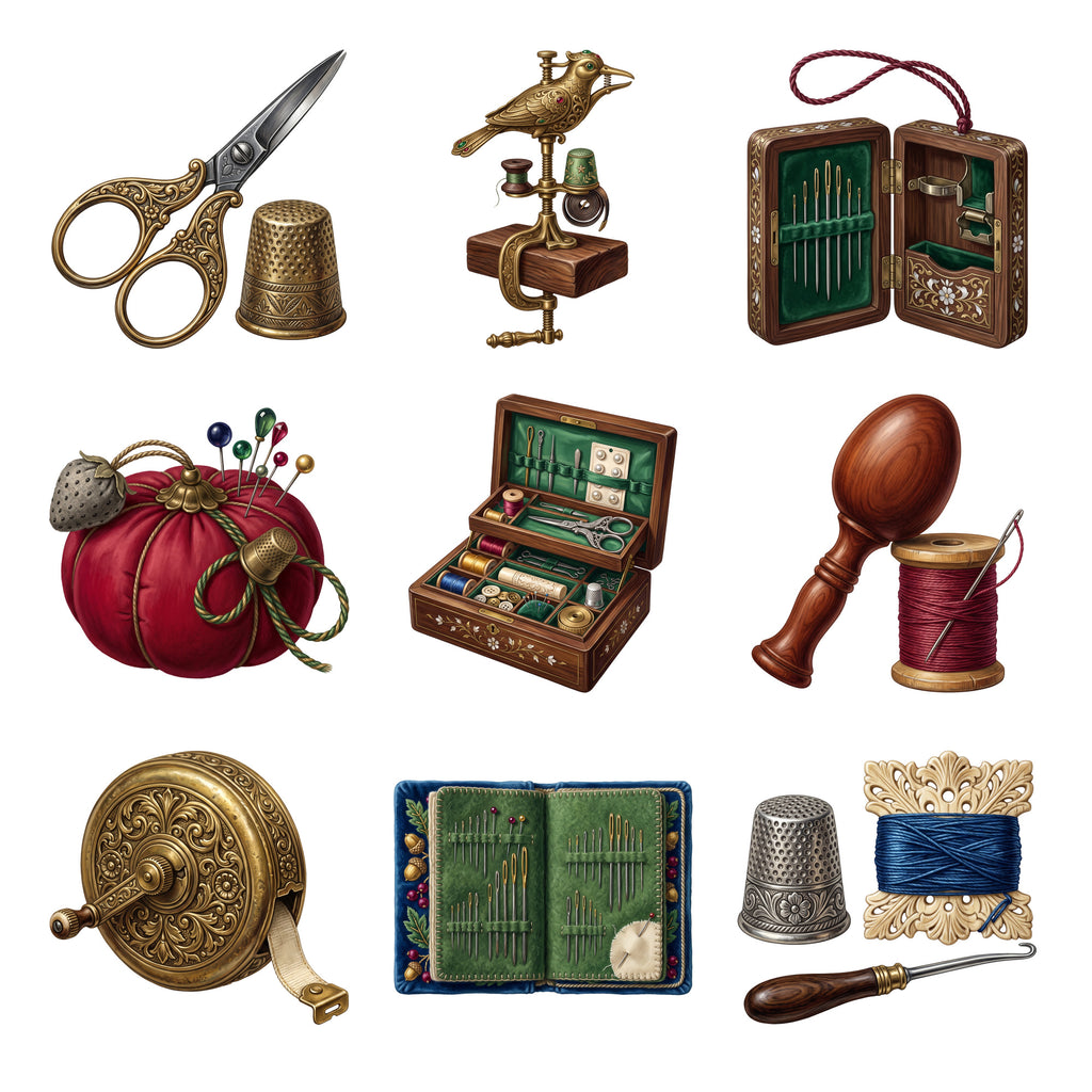 Antique Sewing Notions — Complete assortment
