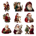 Vintage Santa Portraits — Complete assortment