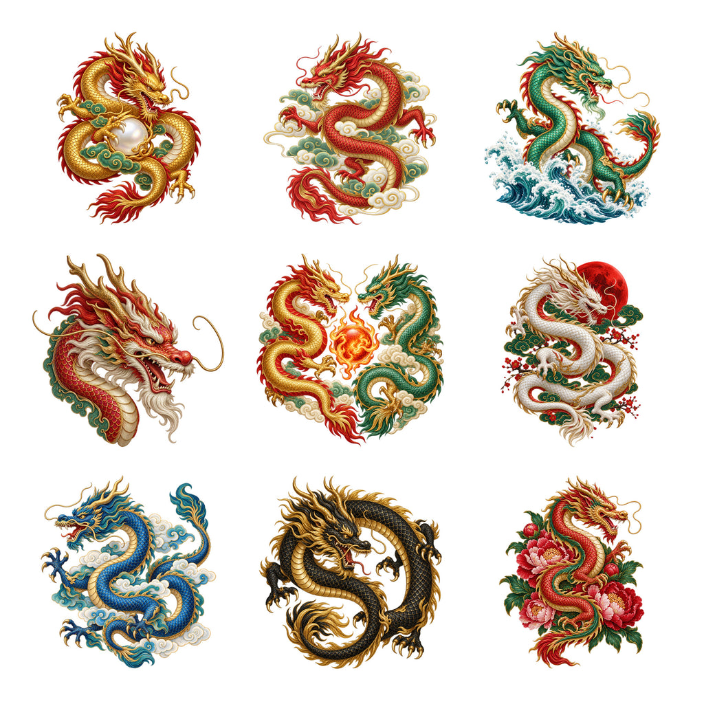 Chinese Dragons - Imperial Clouds — Complete assortment