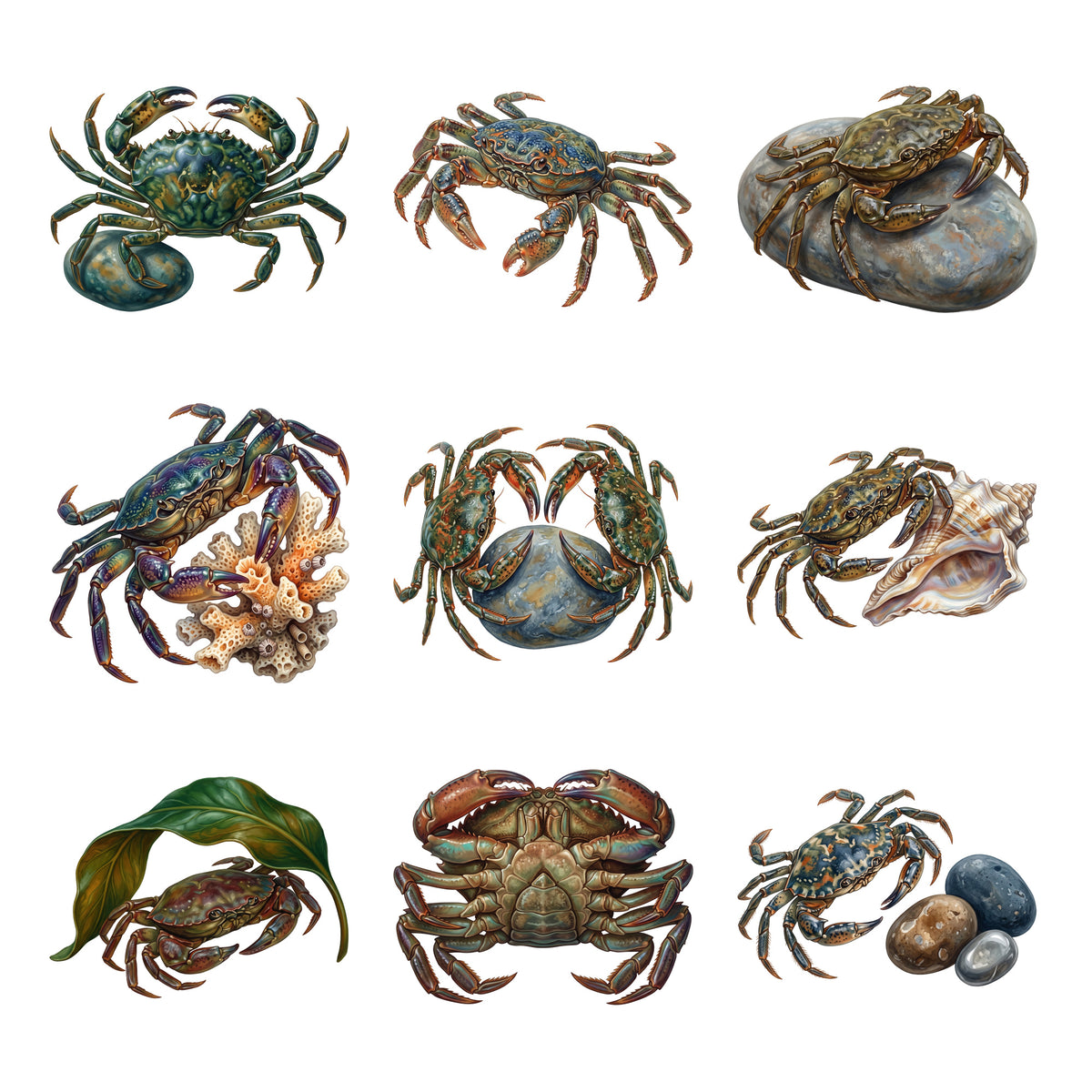 Crab Tidepool Parade — Complete assortment